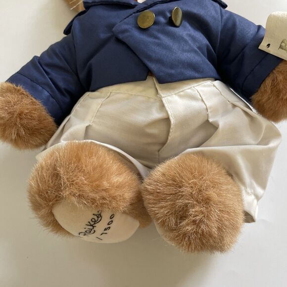 VTG ROBERT RAIKES "Uncle Vincent"‎ Plush Carved Wooden Face Stuffed Animal 16" - Picture 6 of 10